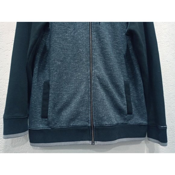 Vans Men’s Full Zip Hoodie Embroidered Logo Black Heather Off The Wall Small - Picture 3 of 12